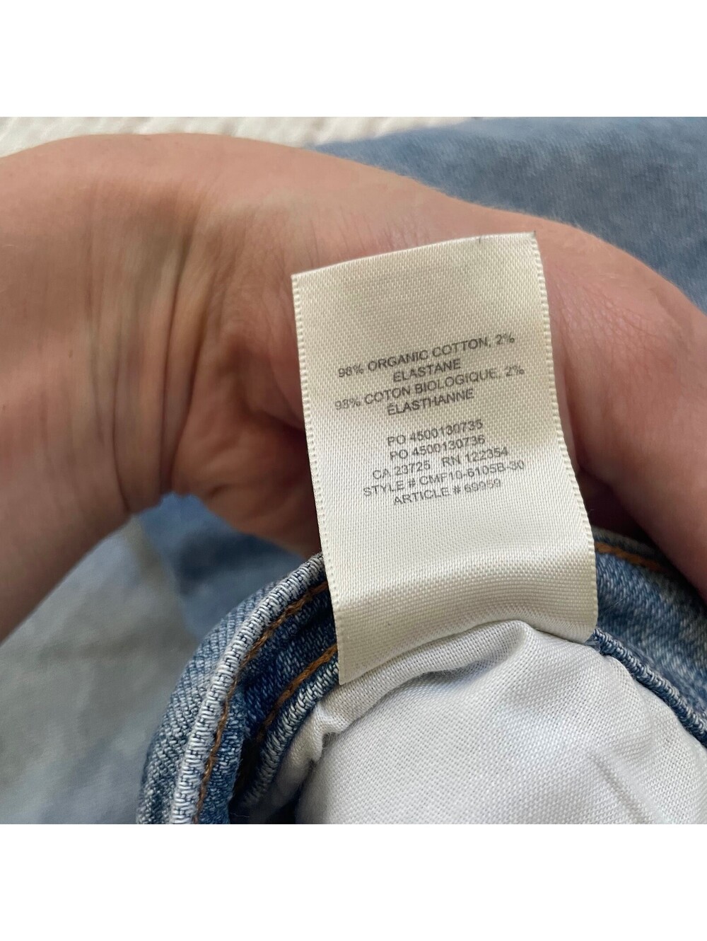 Aritzia Denim Forum Arlo High Rise Straight Jeans - Size 31 - Picture 4 of 5